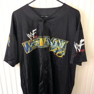 Vtg 02 Wrestlmania 8 jersey XL Hulk vs The…